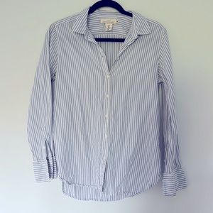 H&M blue striped button down